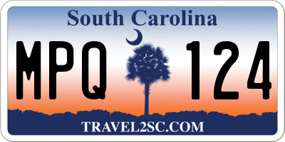 SC license plate MPQ124