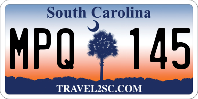 SC license plate MPQ145