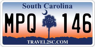 SC license plate MPQ146