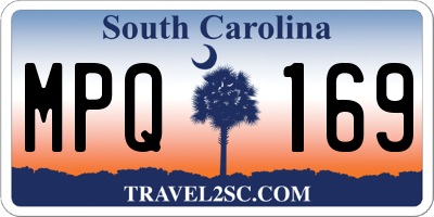 SC license plate MPQ169