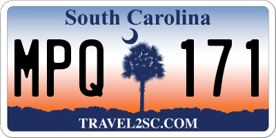 SC license plate MPQ171