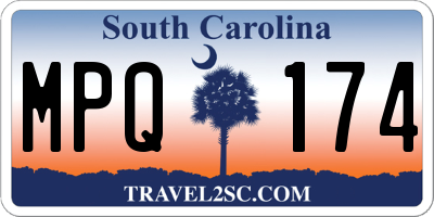 SC license plate MPQ174