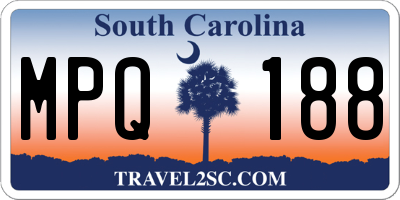 SC license plate MPQ188