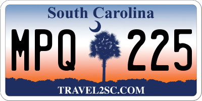 SC license plate MPQ225