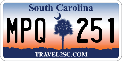 SC license plate MPQ251