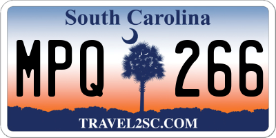 SC license plate MPQ266