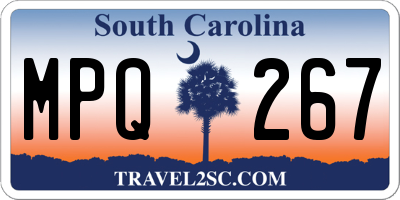 SC license plate MPQ267