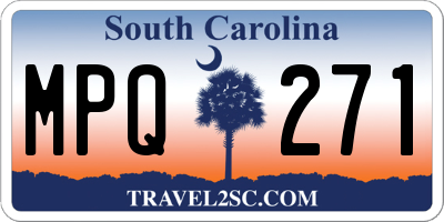 SC license plate MPQ271