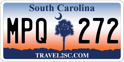 SC license plate MPQ272