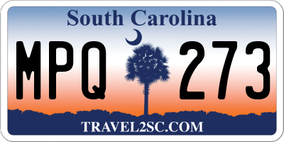 SC license plate MPQ273