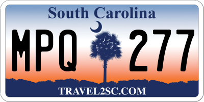 SC license plate MPQ277