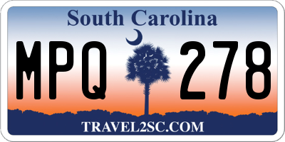 SC license plate MPQ278