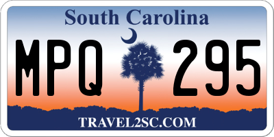 SC license plate MPQ295
