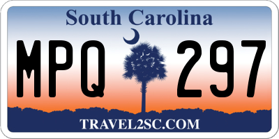 SC license plate MPQ297