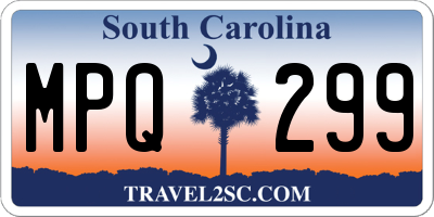 SC license plate MPQ299