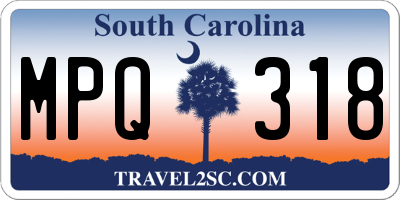 SC license plate MPQ318