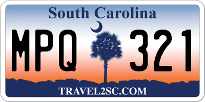 SC license plate MPQ321