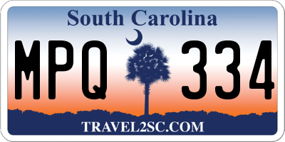 SC license plate MPQ334