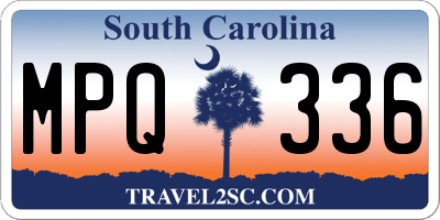 SC license plate MPQ336