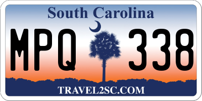 SC license plate MPQ338