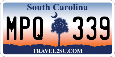 SC license plate MPQ339