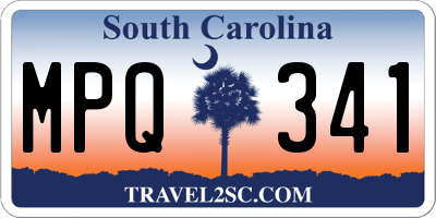 SC license plate MPQ341
