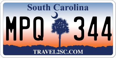SC license plate MPQ344