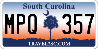 SC license plate MPQ357