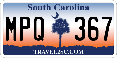 SC license plate MPQ367