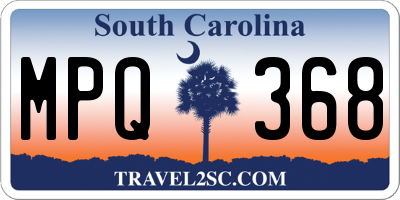 SC license plate MPQ368