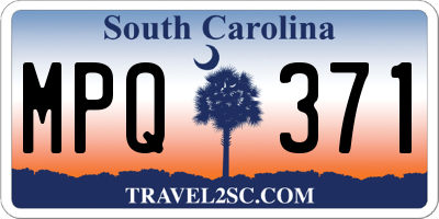 SC license plate MPQ371