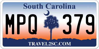 SC license plate MPQ379