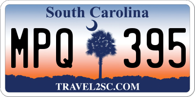 SC license plate MPQ395