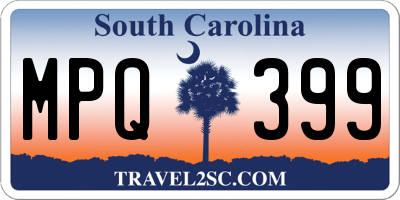 SC license plate MPQ399