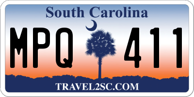 SC license plate MPQ411