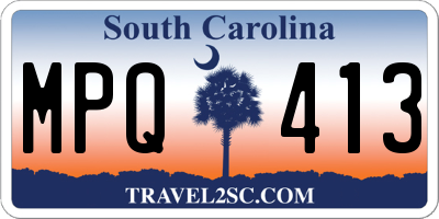 SC license plate MPQ413