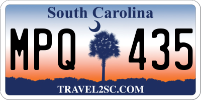 SC license plate MPQ435