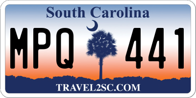 SC license plate MPQ441