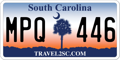 SC license plate MPQ446