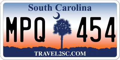 SC license plate MPQ454