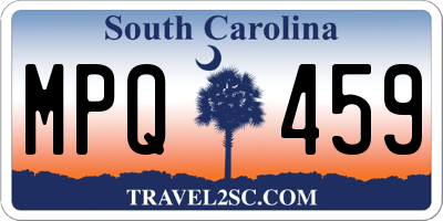 SC license plate MPQ459