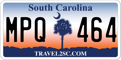 SC license plate MPQ464