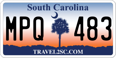 SC license plate MPQ483