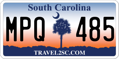 SC license plate MPQ485