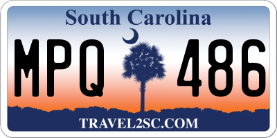 SC license plate MPQ486