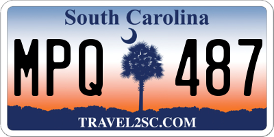 SC license plate MPQ487