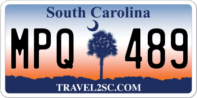 SC license plate MPQ489