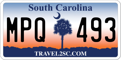 SC license plate MPQ493