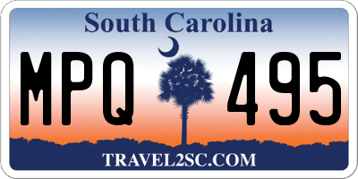 SC license plate MPQ495