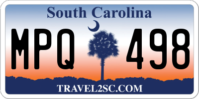 SC license plate MPQ498